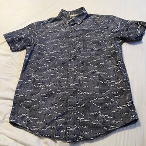 Men's VSTR Summer Shirt, Blue & White, Size S